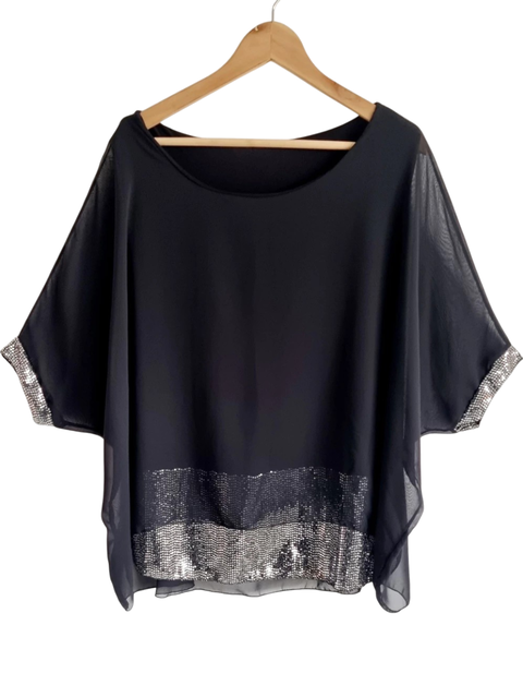 Remerón GASA SHINE - XXL BLACK