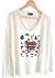 Remera V LOVE Mangas Largas FLAMME PREMIUM Natural L/XL - AW25 - Kuwana Shop