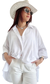 Camisa Maxi Oversize LINO BAMBULA (XXL) PREMIUM WHITE