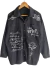 Camisa Oversize Denim LOVE (L/XL) Black - AW25 en internet