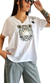 Remera V Oversize (XL) SAVAGE WHITE - comprar online