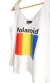 Musculosa V Evasé Polaroid (M al XL) - White en internet