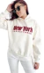 Buzo Hoodie FRIZA NY Manhattan BORDADO PREMIUM - CRUDO AW25 - tienda online