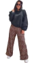 SET Maxi Palazzo PRINT Modal SOFT+ Buzo Millie Oversized BLACK XL