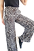 Maxi Palazzo PRINT GREY CREPE AMPLIO ( 44 al 50 ) - comprar online