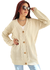 Cardigan trenzado largo CRUDO [L/XL]