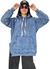 Maxi Buzo Oversized (XL) FRIZA BLUE - comprar online