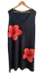 Vestido AMPLIO MIDI HAWAI BLACK (XL/XXL) - tienda online