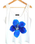 Musculosa V Evasé Hawai Blue (M al XL) - White