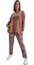 Imagen de SET MAXI Sweater BREMER LARGO CHOC LOVE + Babucha WAFFLE LOVE PRINT (XL/XXL) - AW25
