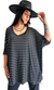 Remerón Vestido Juliette OVERSIZED (XXL) Rayado BLACK
