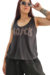 Musculosa V Flamee ROCK PRINT Black (M al XL)
