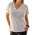 Remera V Oversize (XL) Rock White