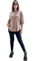 Camisa Mangas Largas TEXTURADA (M/L) BEIGE - AW25 - Kuwana Shop