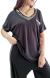 Remera V Oversize SHINE BLACK XL