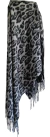 Ruana Cashmere PRINT GREY - AW25 - tienda online