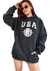 Maxi Buzo UNISEX OVER FRIZA UBA BLACK en internet