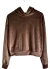 BUZO HOODIE Corto PLUSH (M/L) CHOCO - AW25 en internet