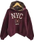 Buzo MILLIE CORTO FRIZA (XL) Oversized AW25 -NY BORDEUX - comprar online