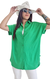 Camisola LINO Oversized L/XL Green Parrot - en internet