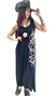 Vestido AMPLIO Largo BLACK GOLD (XXL) - Kuwana Shop