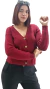 Cardigan DOBLE BREMER BORDEAUX L/XL - AW25 - Kuwana Shop