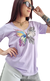 Remera V PREMIUM BUTTERFLY LILA (3 talles) - comprar online