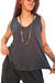 Musculosa V Flame Evasé (M al XL) - Black
