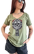 Remera V PREMIUM HOLY Verde Olive (4 talles) - comprar online