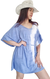 Vestido Oversize V c Lazo (XXL) BLUE