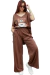 SET MAXI OVER Palazzo + Remeron BEAR CHOCO ( XL/XXL) - AW25 - comprar online