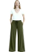 Maxi Palazzo ALGODON ROMA GREEN MILITAR (40 al 52) - AW25 en internet