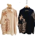 Camisa Maxi Oversize LINO BAMBULA PALM PRINT (XXL) BLACK - Kuwana Shop