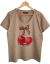 Remera V PREMIUM (4 talles) CHERRY Print Vison AW25 - comprar online