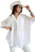 Camisa Maxi Oversize LINO BAMBULA (XXL) PREMIUM WHITE - tienda online