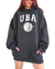 Maxi Buzo UNISEX OVER FRIZA UBA BLACK - Kuwana Shop