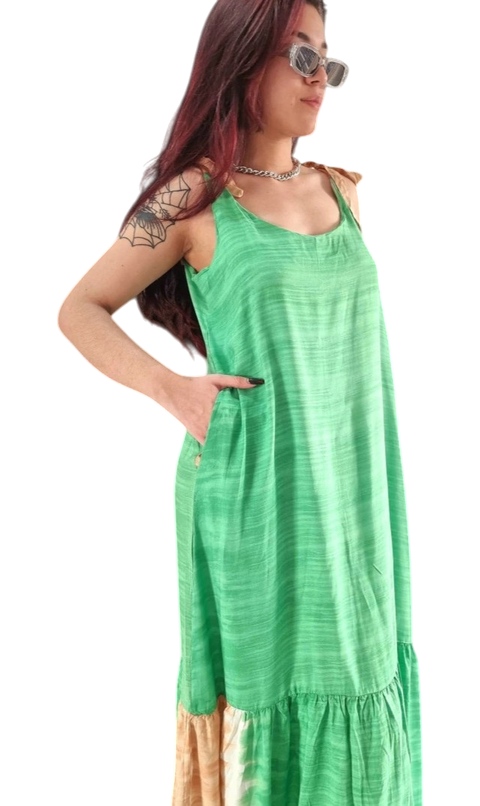 Vestido Bretel Batick Green M/L - SS