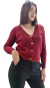 Cardigan DOBLE BREMER BORDEAUX L/XL - AW25 - comprar online