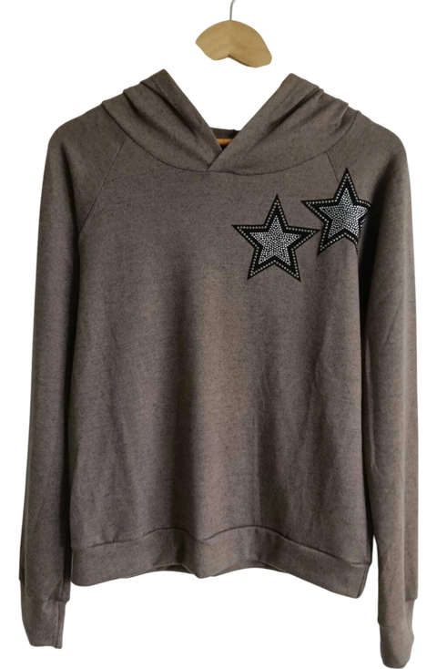 Buzo Hoodie Twin Stars - Vizon - comprar online