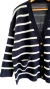 Cardigan Largo Jackard Oversize RAYADO PRUNE BLACK (XL/XXL) - Kuwana Shop