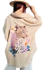 Camisa Maxi Oversize LINO BAMBULA TIGER FLOWERS (XXL)