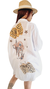 Camisa Maxi Oversize LINO BAMBULA ESTAMPADA SELVA (XXL) PREMIUM WHITE
