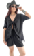 Camisa Kimono Oversize (XL) LIBORE BLACK - tienda online