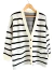 Cardigan Largo Jackard Oversize RAYADO PRUNE WHITE (XL/XXL) - tienda online