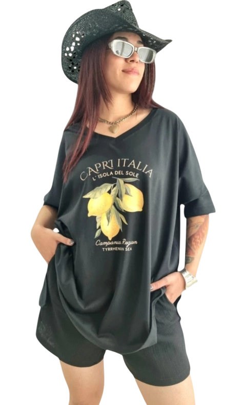 Remerón Vestido Julieta OVERSIZED (XXL) - CAPRI