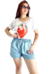 Short Denim Celeste ( 40 al 48) CAMILA - - comprar online