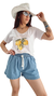 SET Remera CAPRI + SHORT CAMILA BLUE ( 40 al 50)