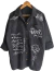 Camisa Oversize Denim LOVE (L/XL) Black - AW25 - Kuwana Shop