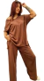 Imagen de SET MAXI OVER Palazzo + Remeron Cristine CHOCO ( XL/XXL) - AW25