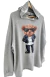 Imagen de BUZO Hoodie GREY BEAR ROCK (M al XL) -AW25